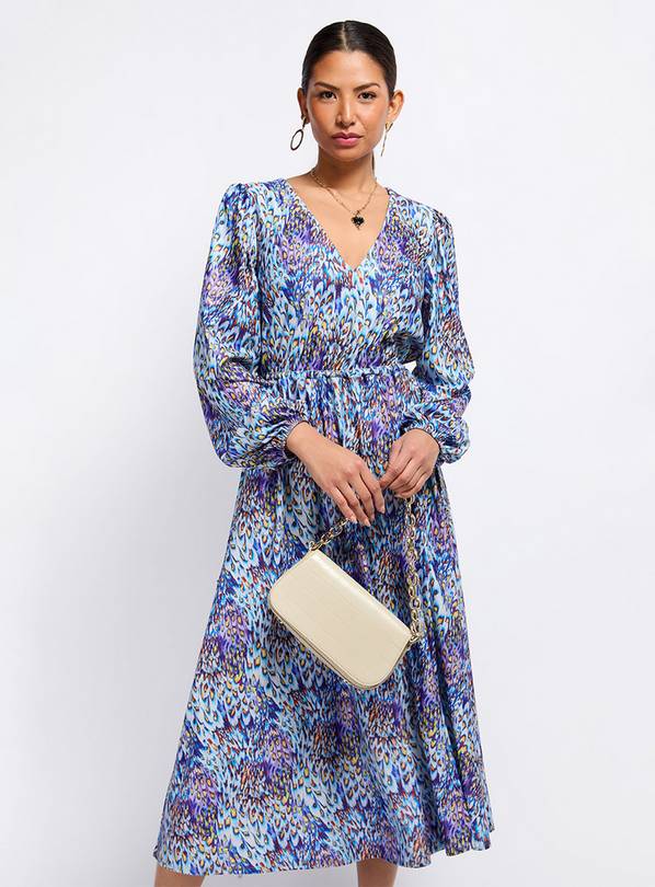 VOGUE WILLIAMS Peacock Print Midaxi Dress 12